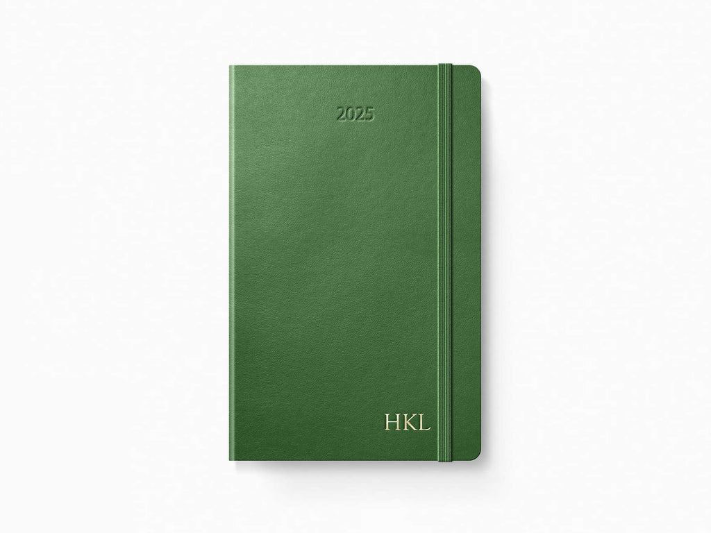 2025 Moleskine 12 Month Daily Planner - MYRTLE GREEN Softcover