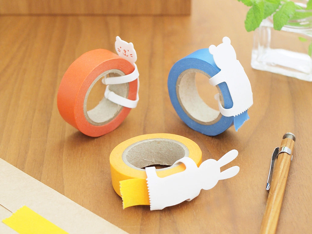 Animal Hug Washi Tape Dispenser - White Rabbit