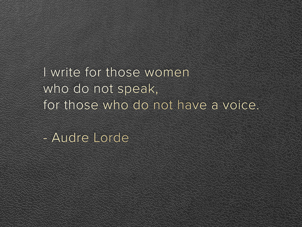 Black Voices Limited Edition Notebook - Audre Lorde