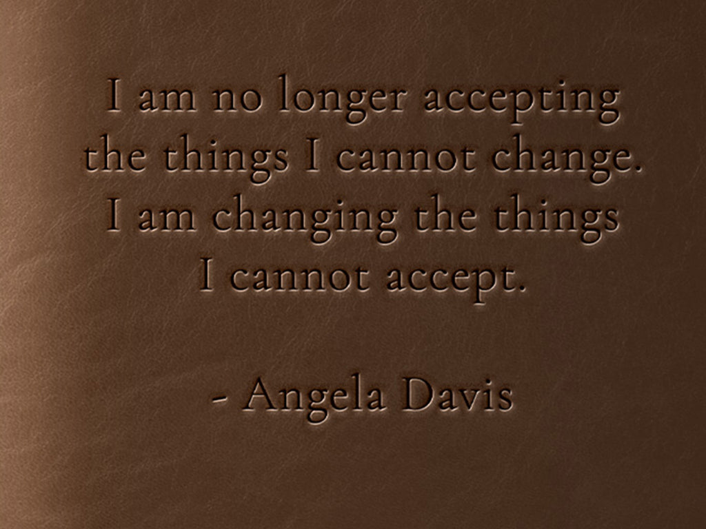 Black Voices Limited Edition Refillable Leather Journal - Angela Davis