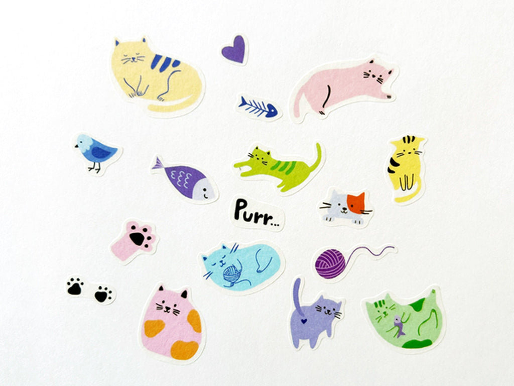 Cats Jumble Washi Stickers