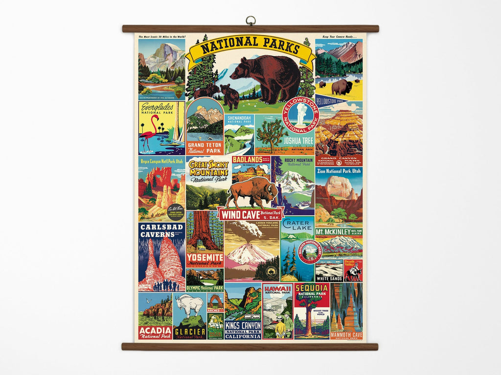 Cavallini Vintage School Chart - National Parks