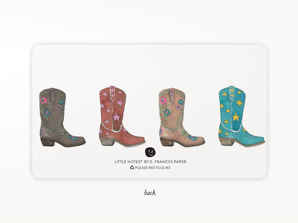 Cowboy Boot Little Notes