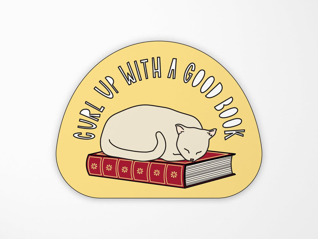 Curl Up With A Good Book Sticker