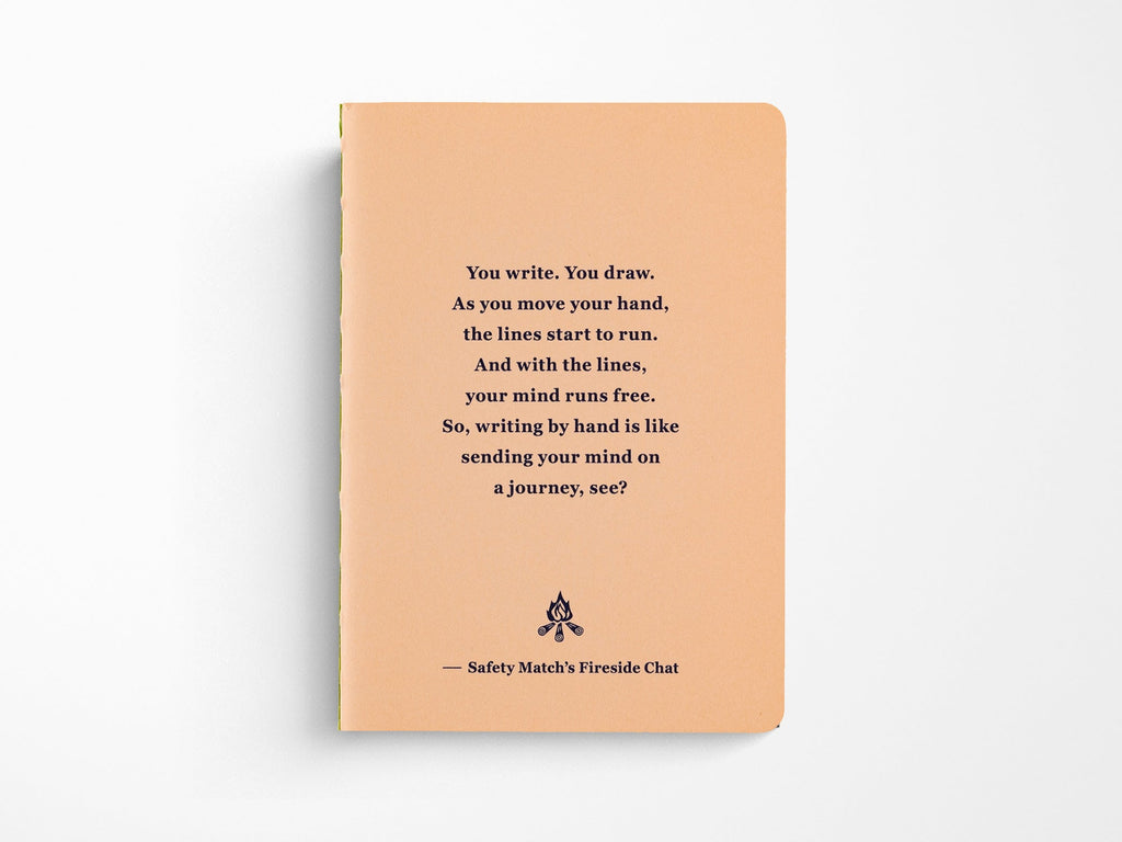 Fireside Chat Lined Notebook - B7 Size