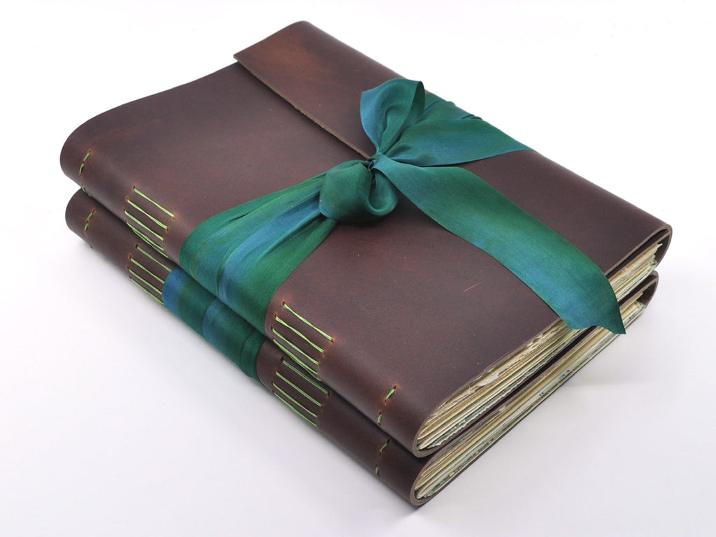 Garden Party One of a Kind Leather Journal