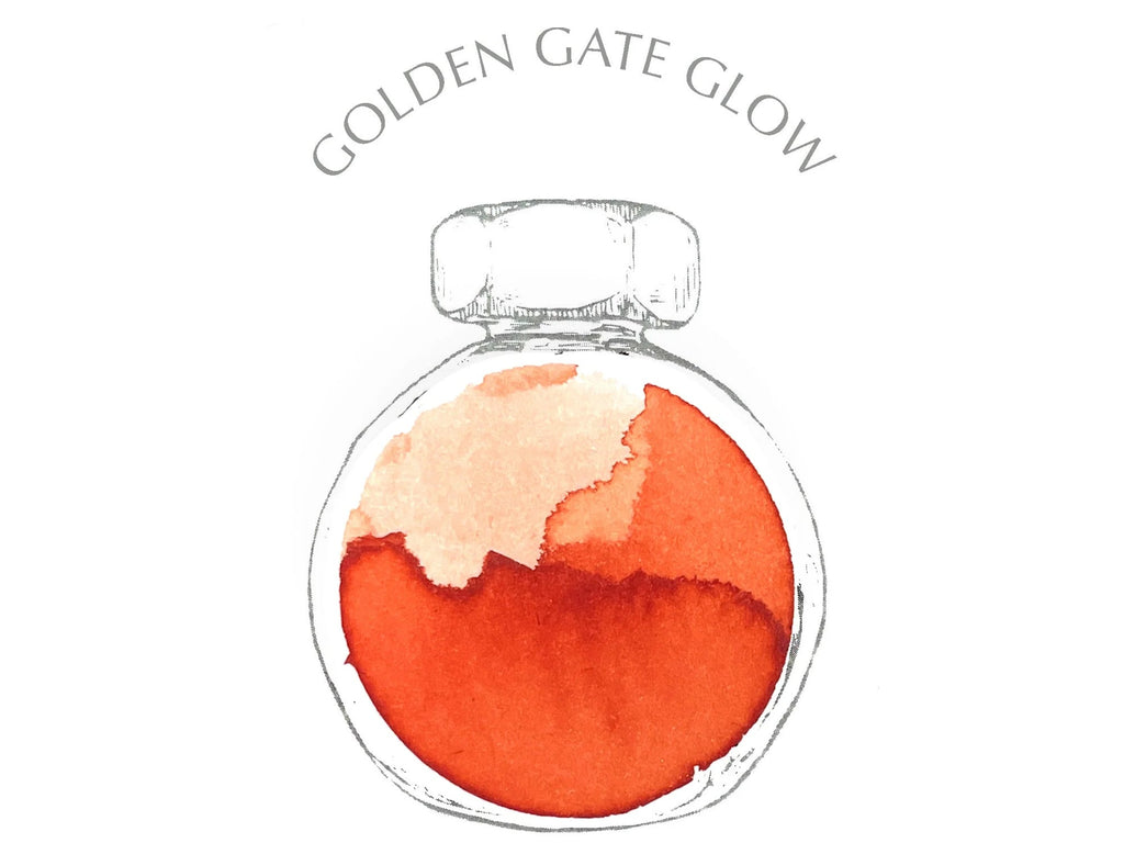 Golden Gate Glow Fountain Pen Ink