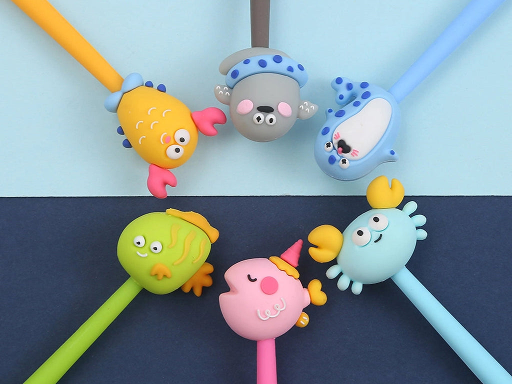 Happy Sea Animals Wiggle Gel Pen