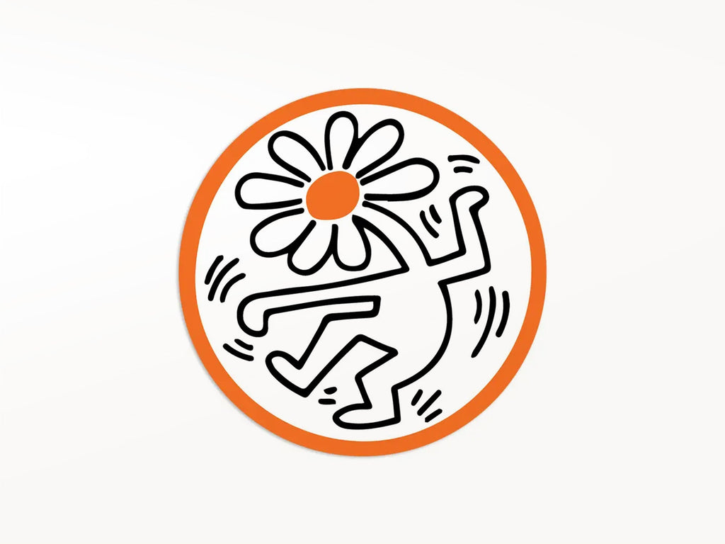 Keith Haring Flower Vinyl Sticker