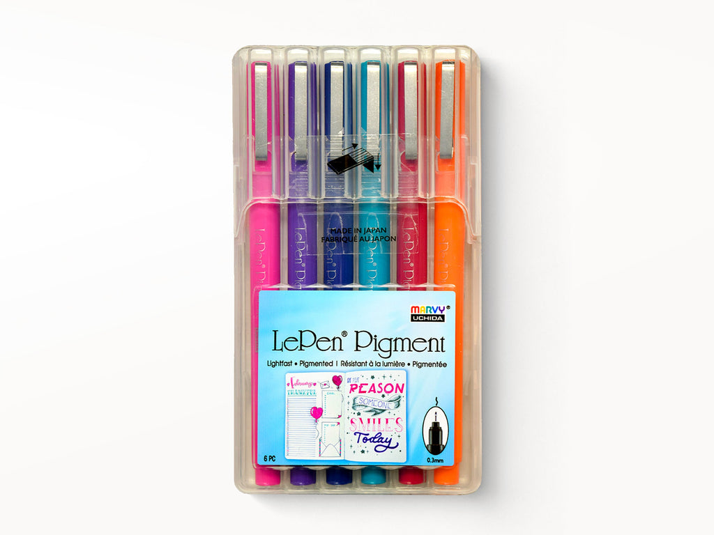 Le Pen Pigment JEWEL Colors - Set of 6