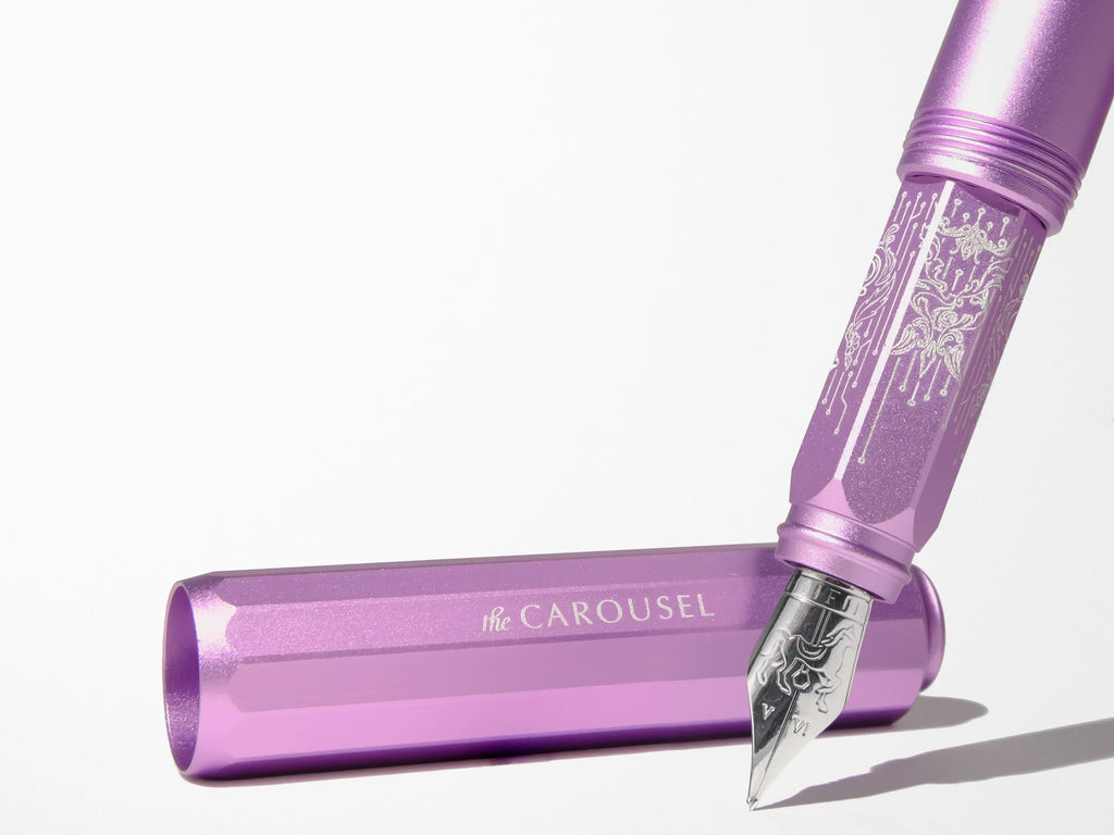 Limited Edition Aluminum Carousel Fountain Pen - Aurorealis