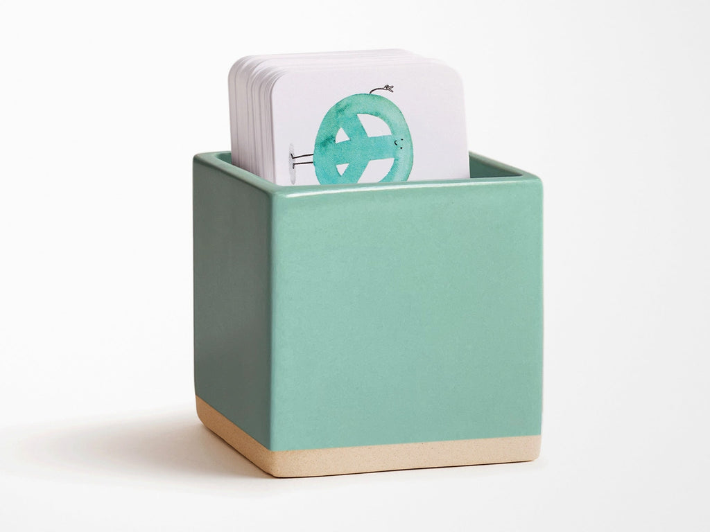 Little Notes Ceramic Holder - Minty