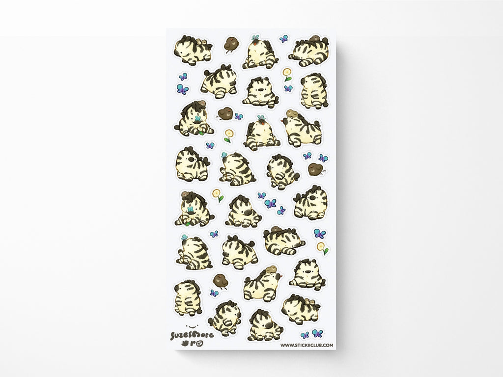 Little Zebras Sticker Sheet