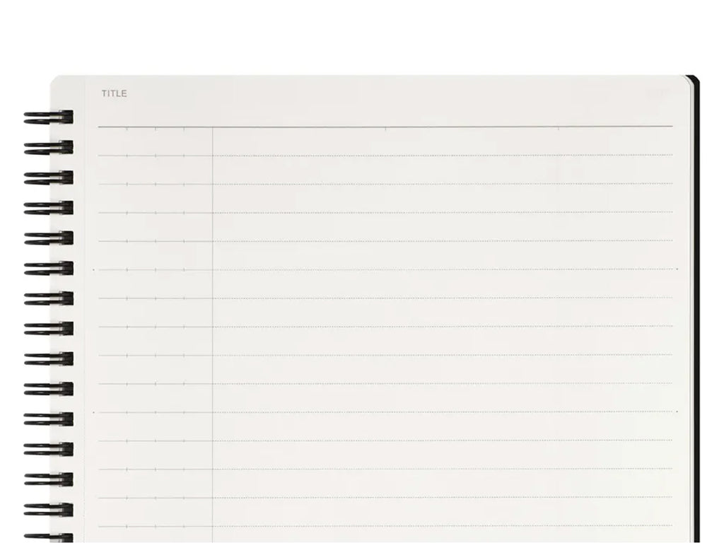 Maruman Mnemosyne Notebook N175 - A5 8mm Lined with Vertical Divider