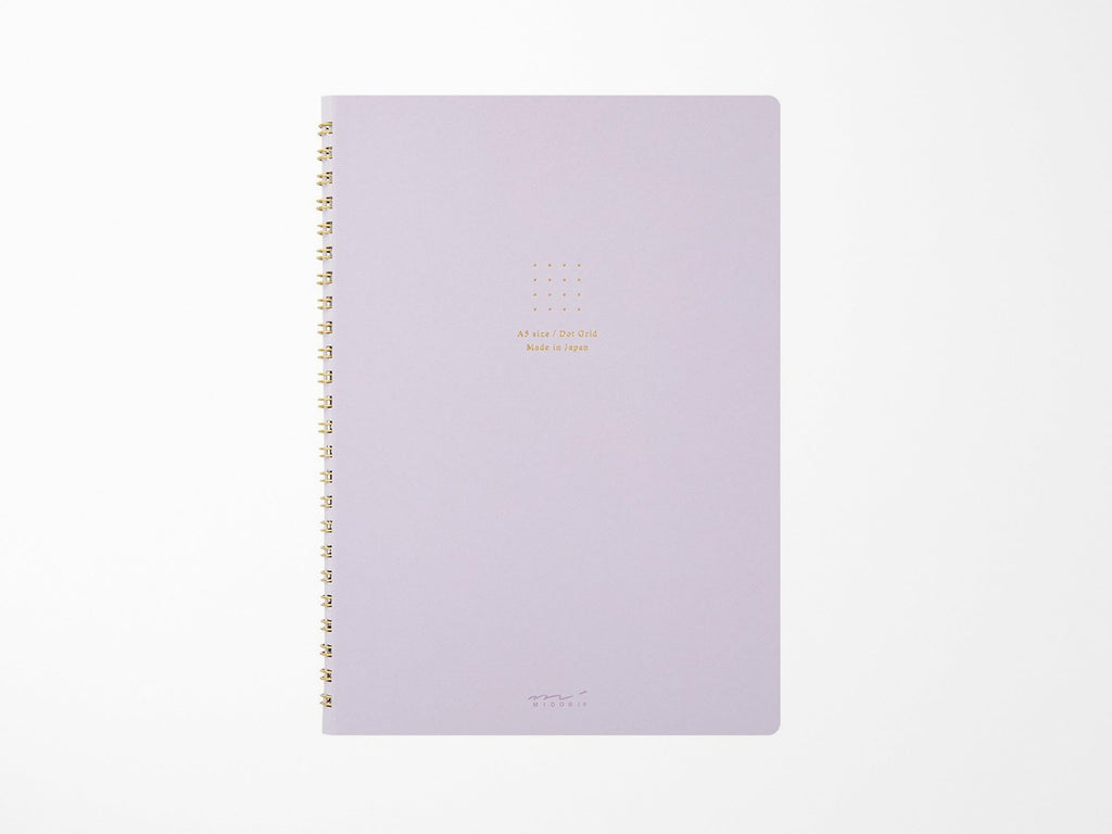 Midori A5 Ring Color Notebook - Dot Grid