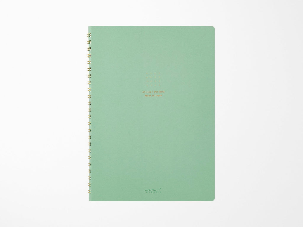 Midori A5 Ring Color Notebook - Dot Grid