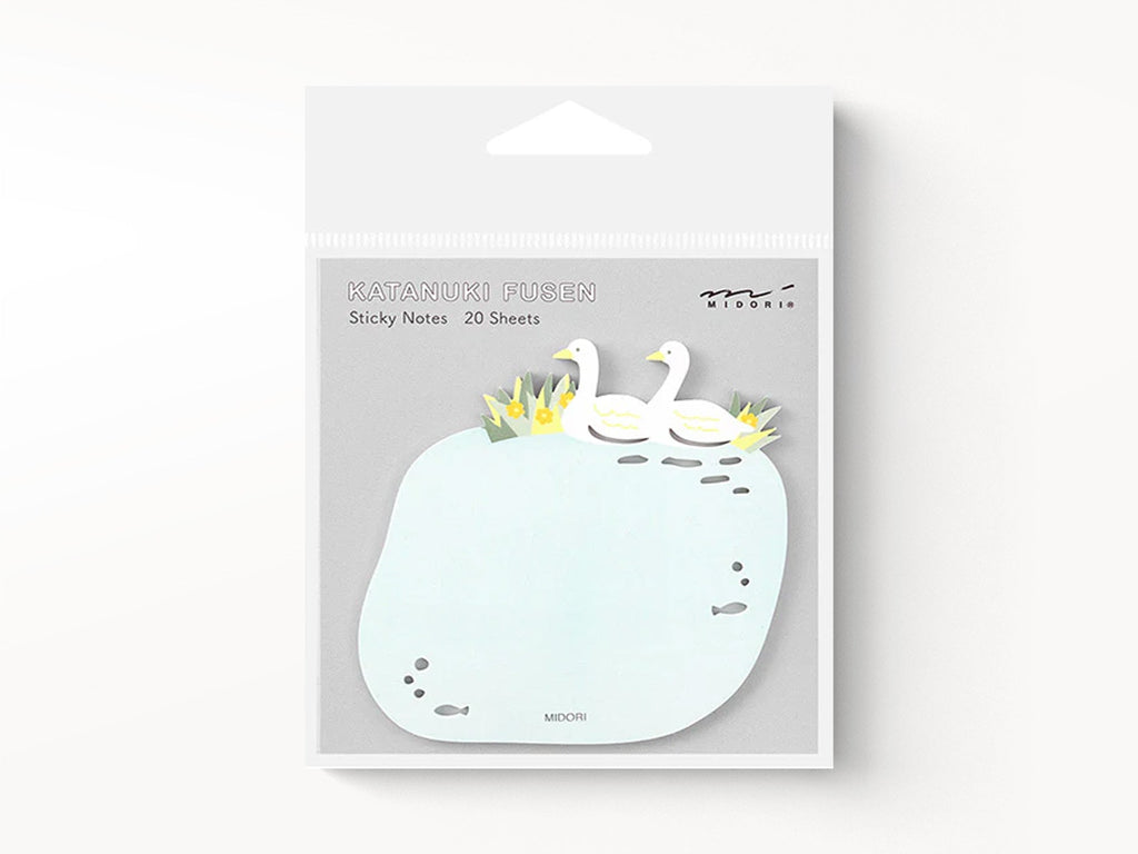 Midori Sticky Notes Die Cut Swans