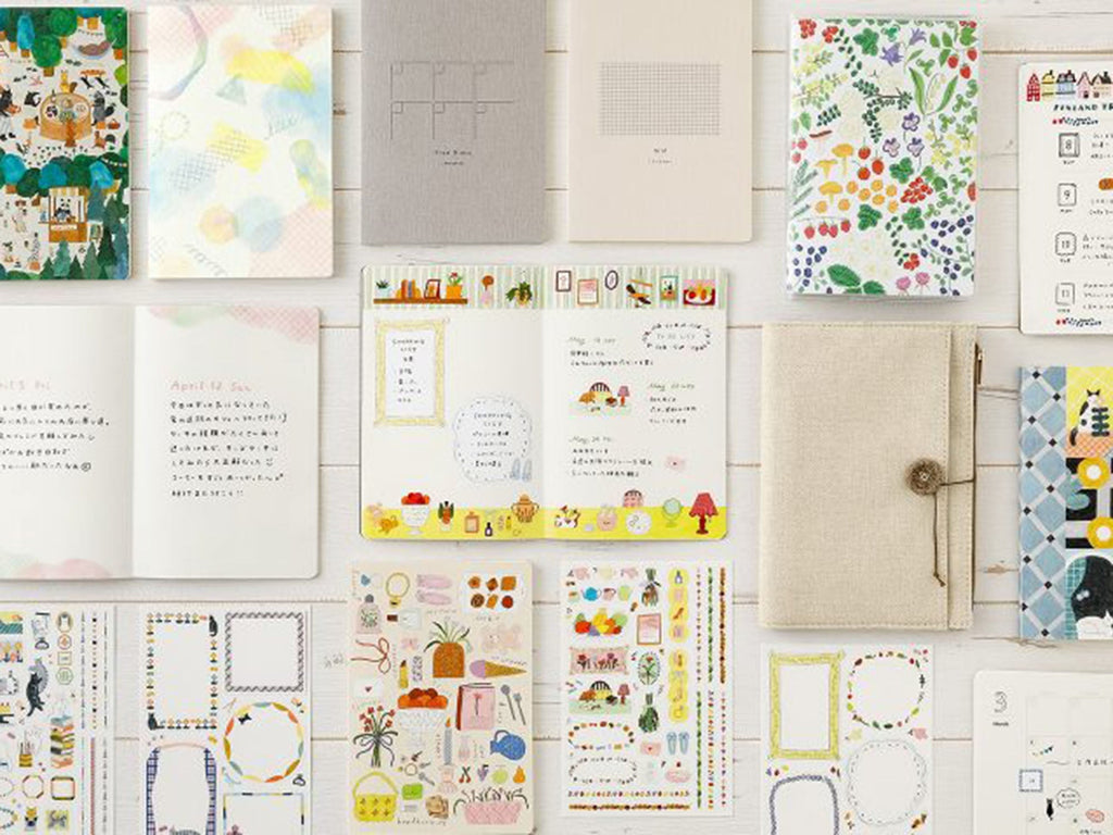 Midori Yuru Log Notebook B6 - 2x2 mm Grid