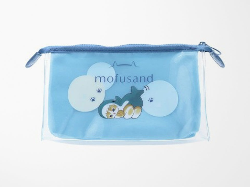 Mofusand Clear Pouch with Gusset - Sharkyan