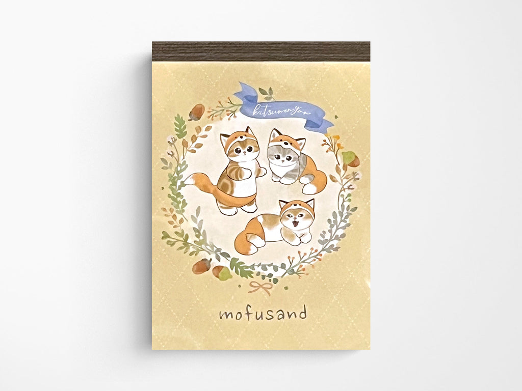 Mofusand Mini Memo Pad - Fox