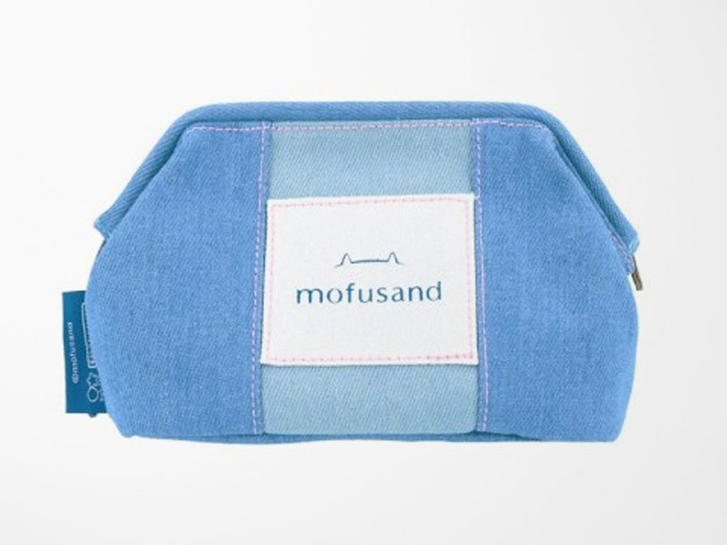 Mofusand Zipper Pouch - Denim Donut Cats