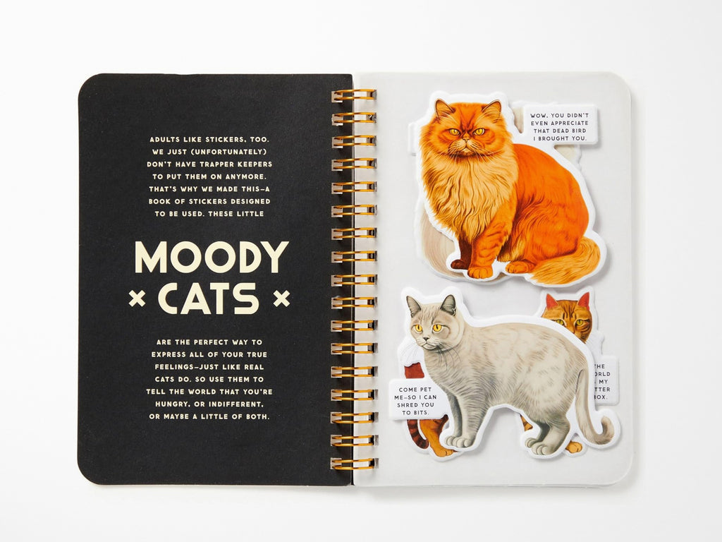 Moody Cats Sticker Book