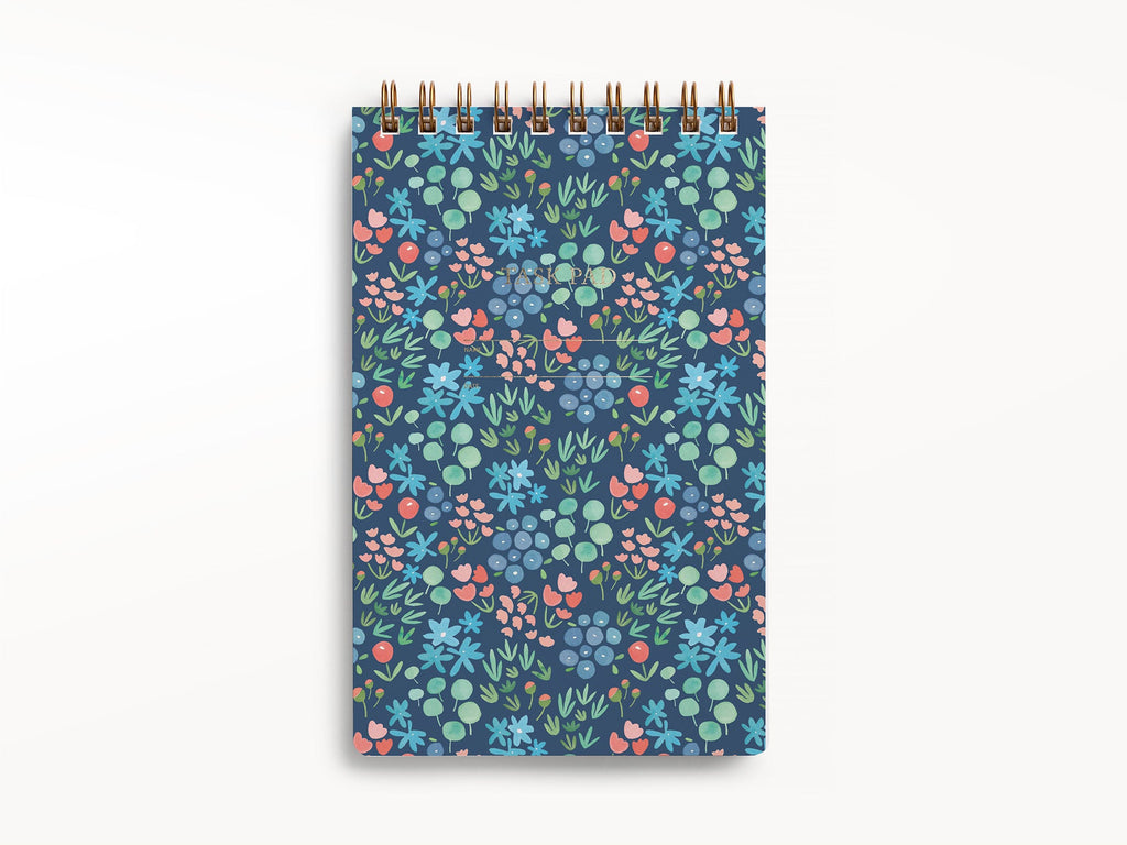 Navy Meadow Floral Task Pad Checklist – Limited Edition