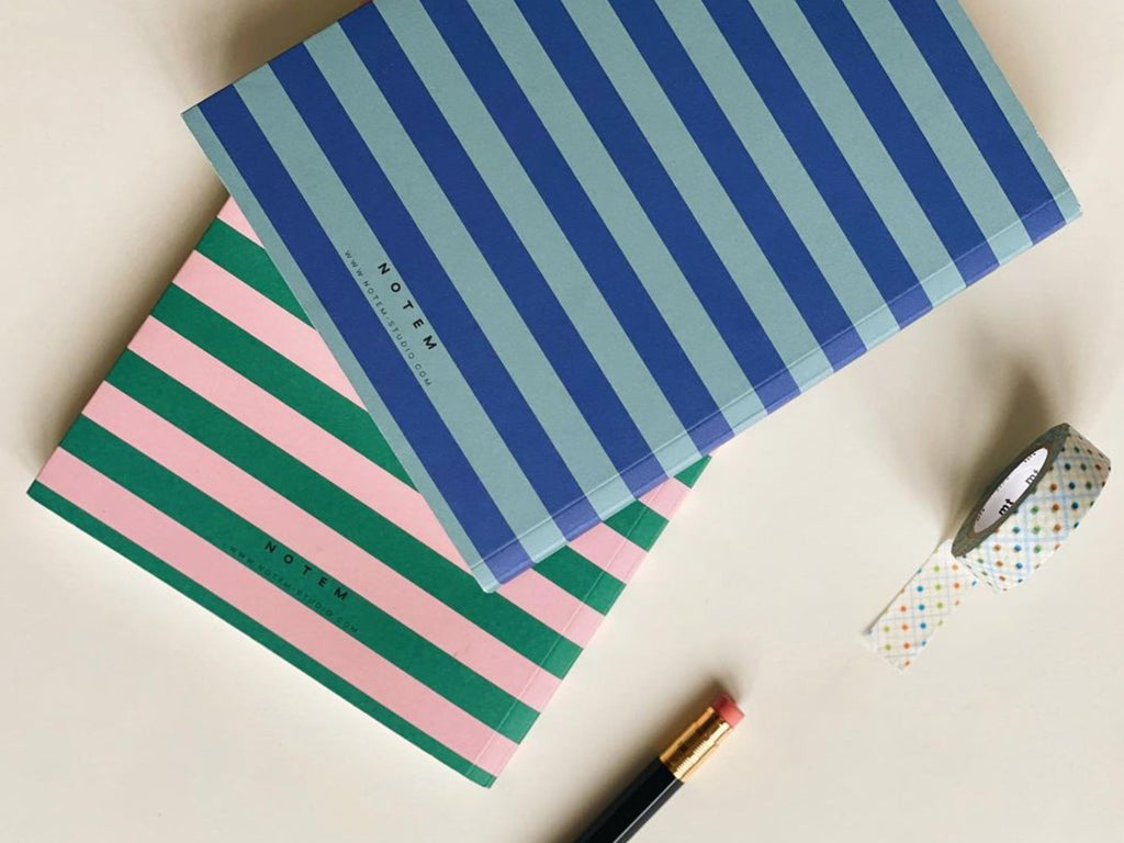 Notem UMA Journal - Medium Blue Stripes