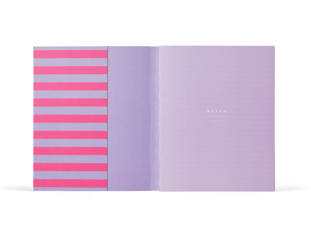 Notem UMA Journal - Medium Lavender Stripe