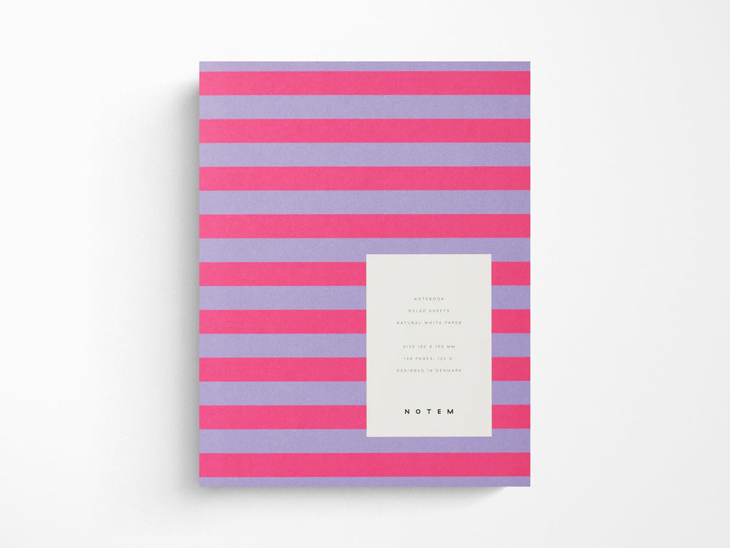 Notem UMA Journal - Medium Lavender Stripe