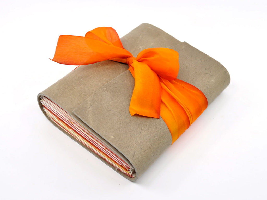 Orange Blossom One of a Kind Leather Journal