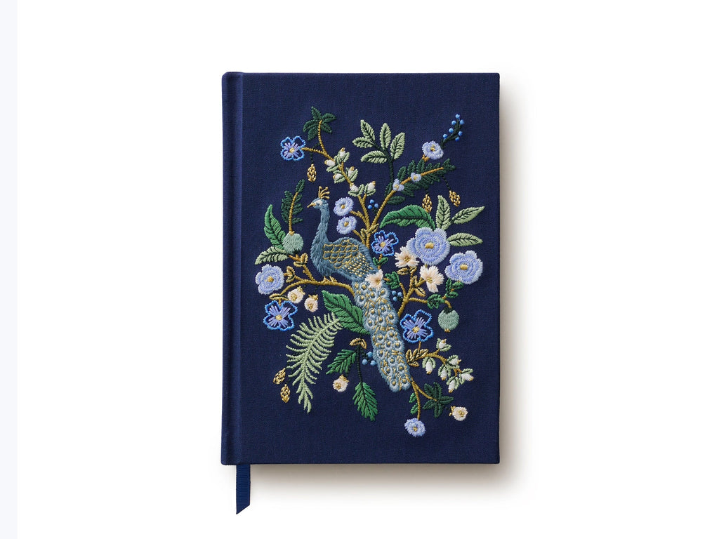 Peacock Embroidered Journal