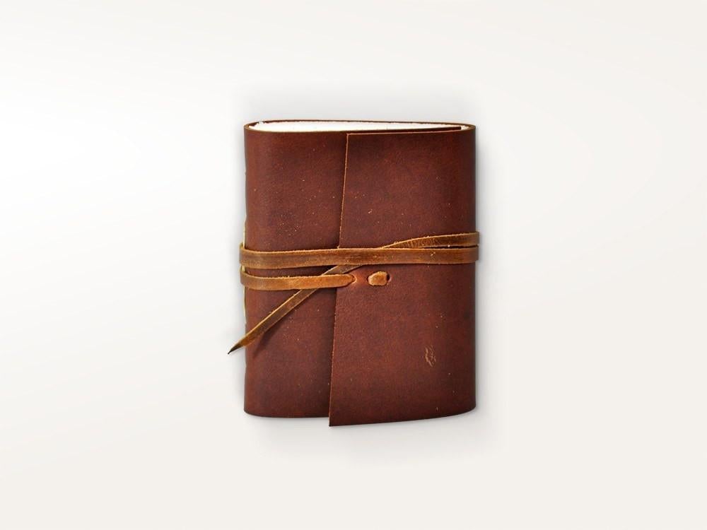 Personalized Hand Sewn Leather Pocket Journal