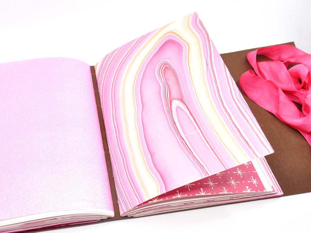 Pink Pony One of a Kind Leather Journal