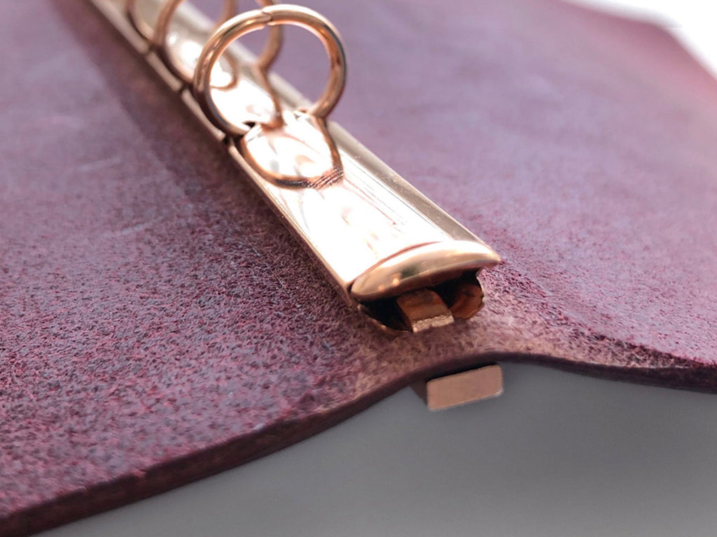 PLOTTER 6 Ring Leather Binder - Mini Size