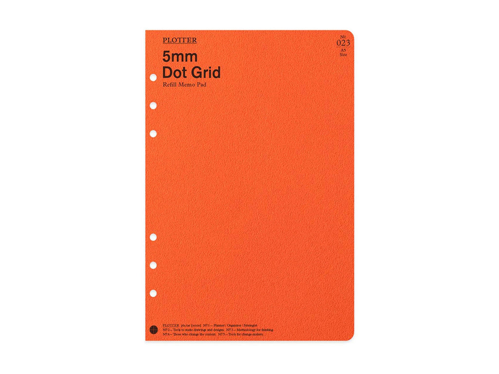 PLOTTER Refill Memo Pad Dot Grid - A5 Size