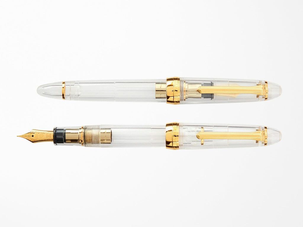 Sailor 1911 Large Fountain Pen - Transparent Clear / Gold