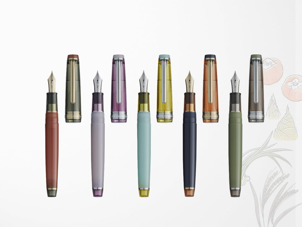 Sailor Pro Gear Slim Fountain Pen Set - Manyo 3 - Gourd