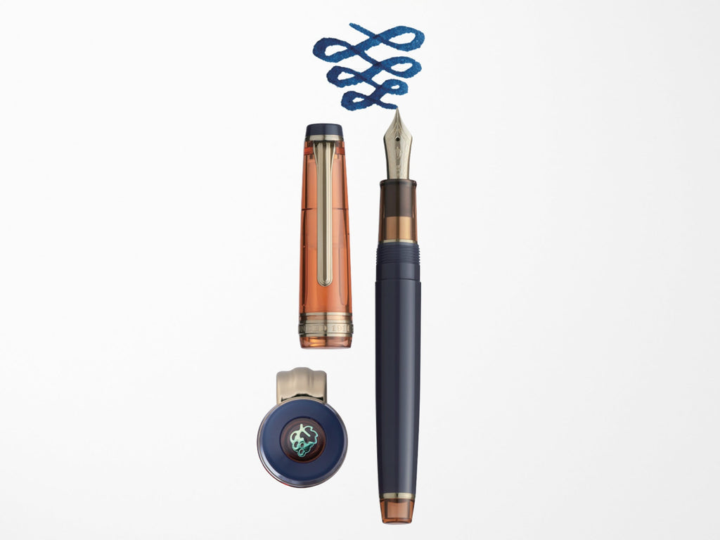 Sailor Pro Gear Slim Fountain Pen Set - Manyo 3 - Persimmon