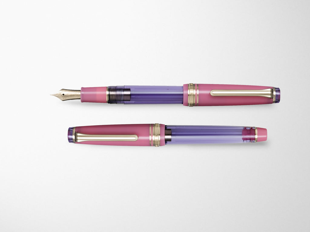 Sailor Pro Gear Slim Fountain Pen Set - Manyo Series - Rabbit Ear Iris