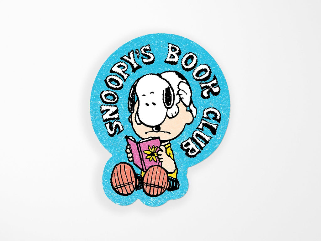 Snoopy's Book Club Vinyl Sticker