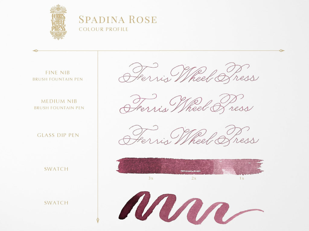 Spadina Rose Fountain Pen Ink