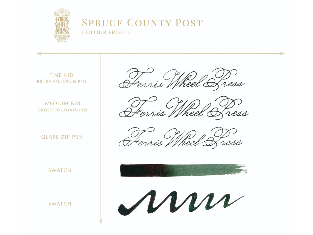 Spruce County Post Fountain Pen Ink