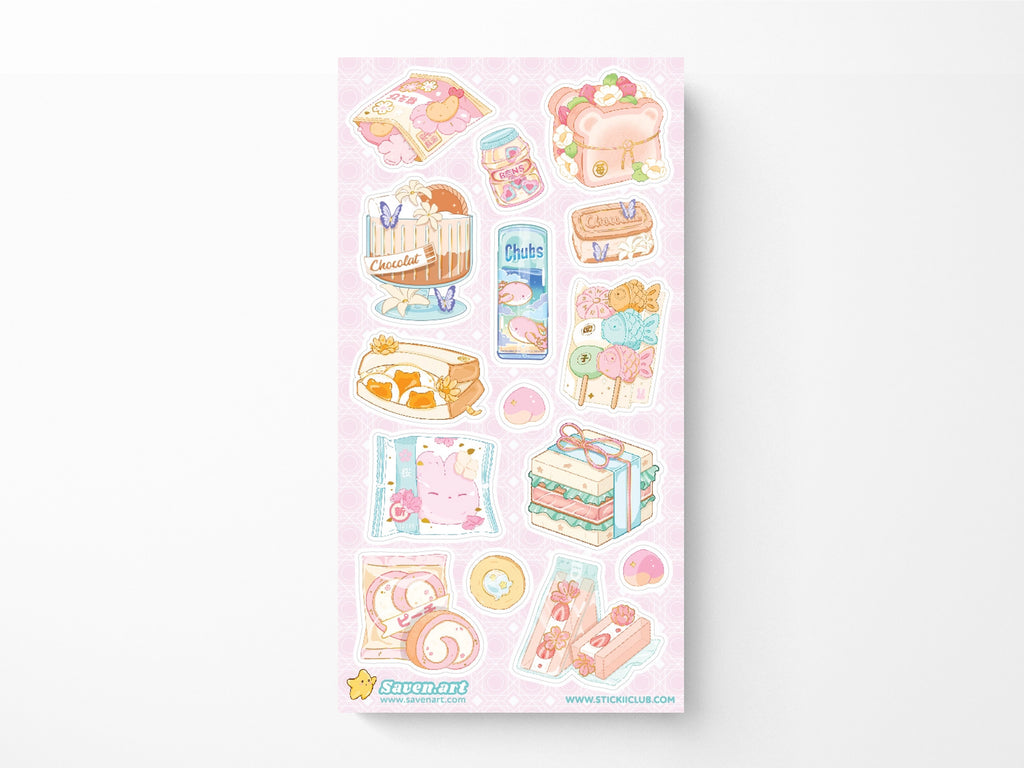 Sweet Spring Snacks Sticker Sheet