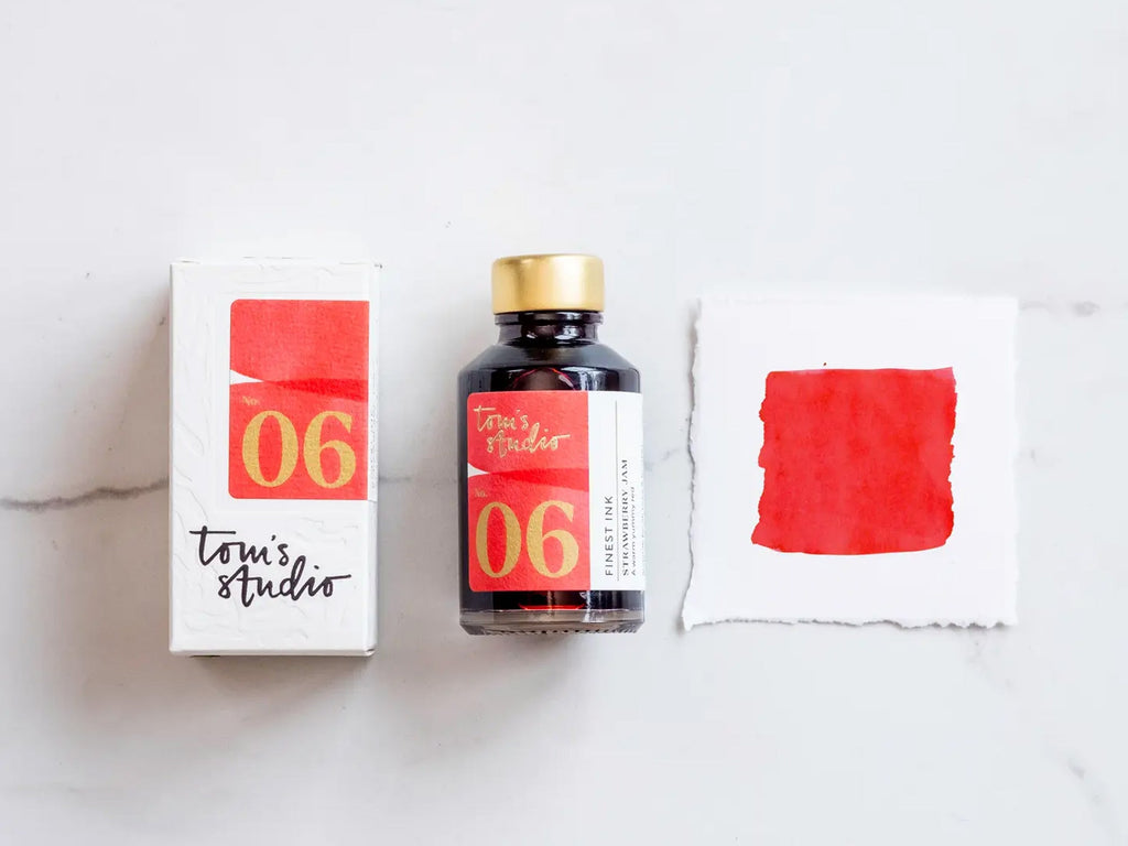 Tom's Studio Fountain Pen Ink - 06 Strawberry Jam