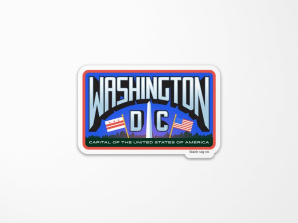 Washington DC Badge Vinyl Sticker