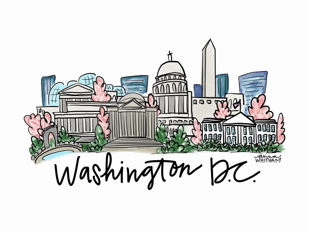 Washington DC Composite Greeting Cards - Set of 6