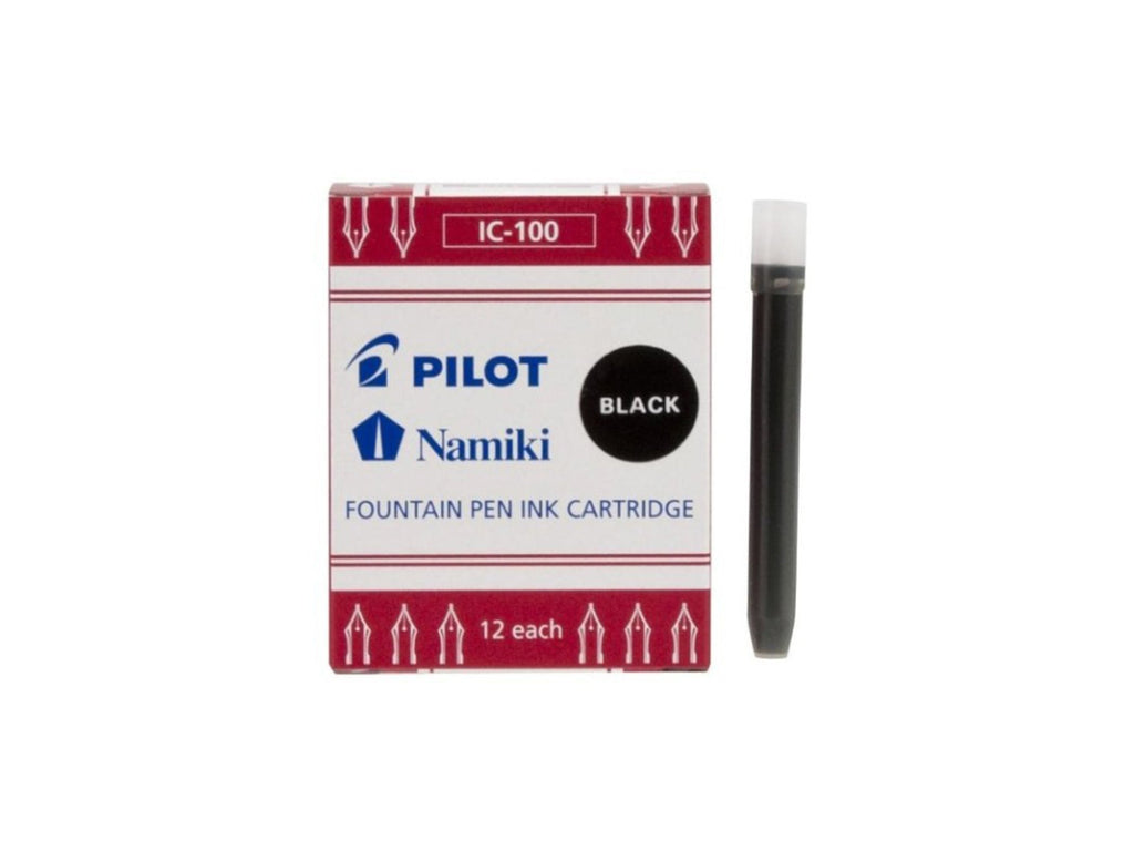 Pilot Namiki Fountain Pen Ink Cartridges Blue Black - Set of 12