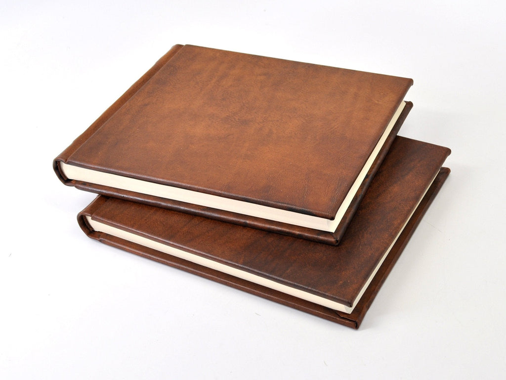 Chestnut Italian Leather Guest Book