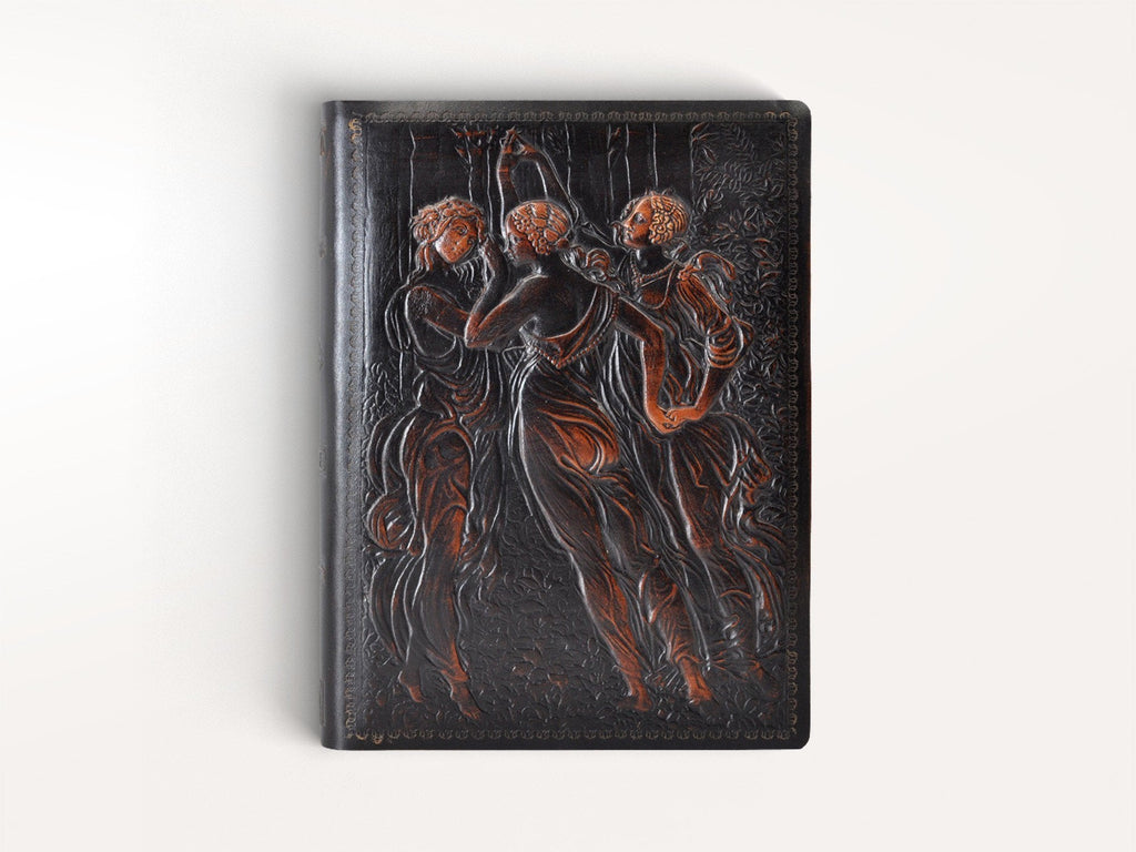 Jumbo Three Graces Leather Journal